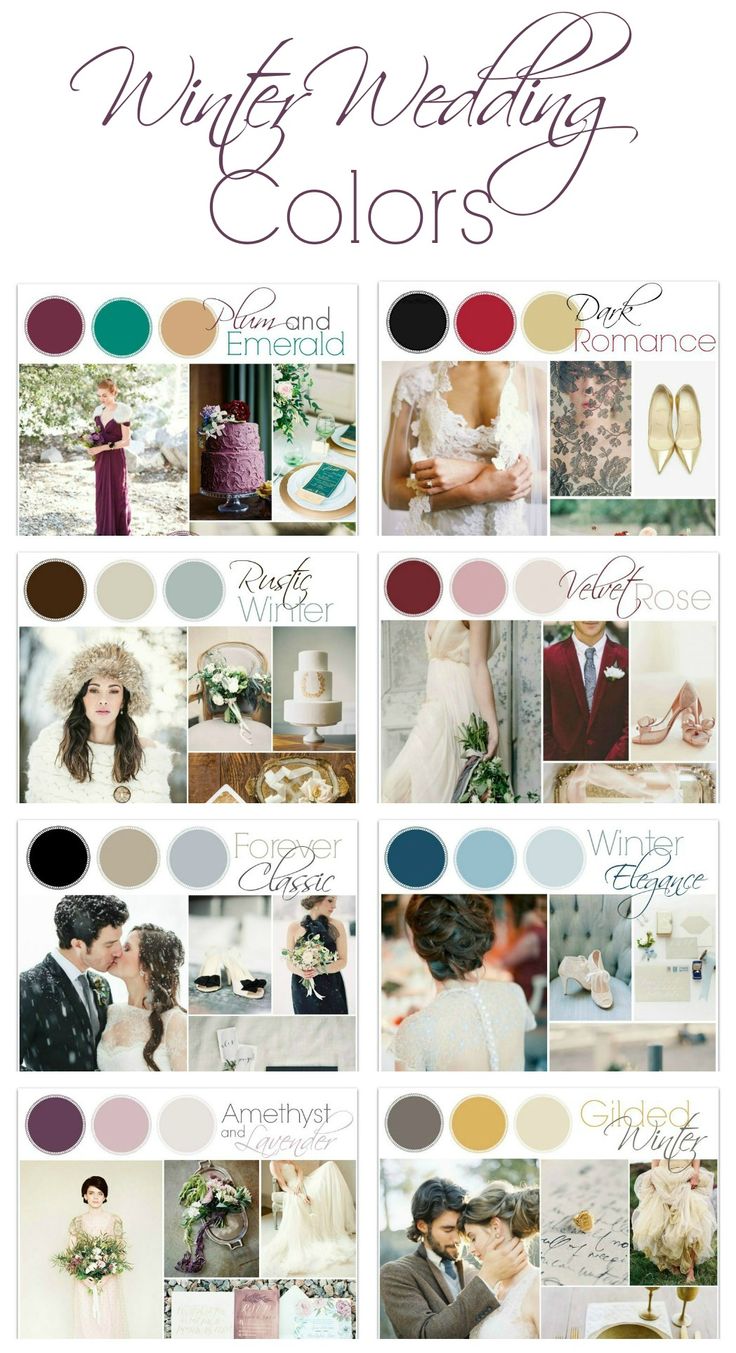 17 Unique Winter Wedding Colors